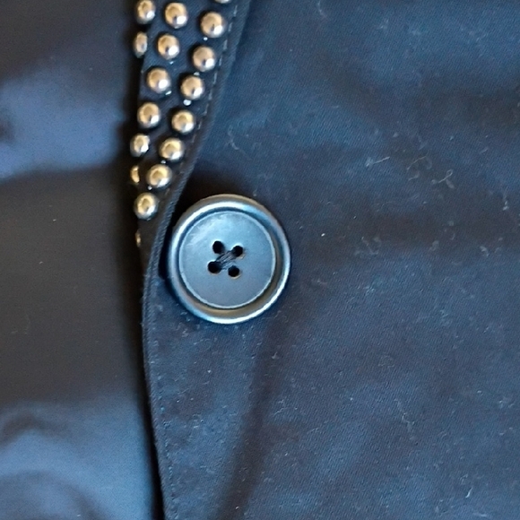 Express Black Blazer with Silver Accents - Picture 5 of 9